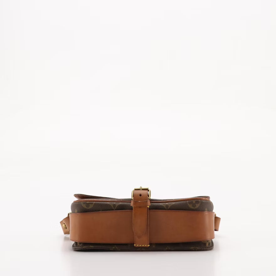 Louis Vuitton Cartouchière MM Bag in Monogram Canvas and Vachetta Leather