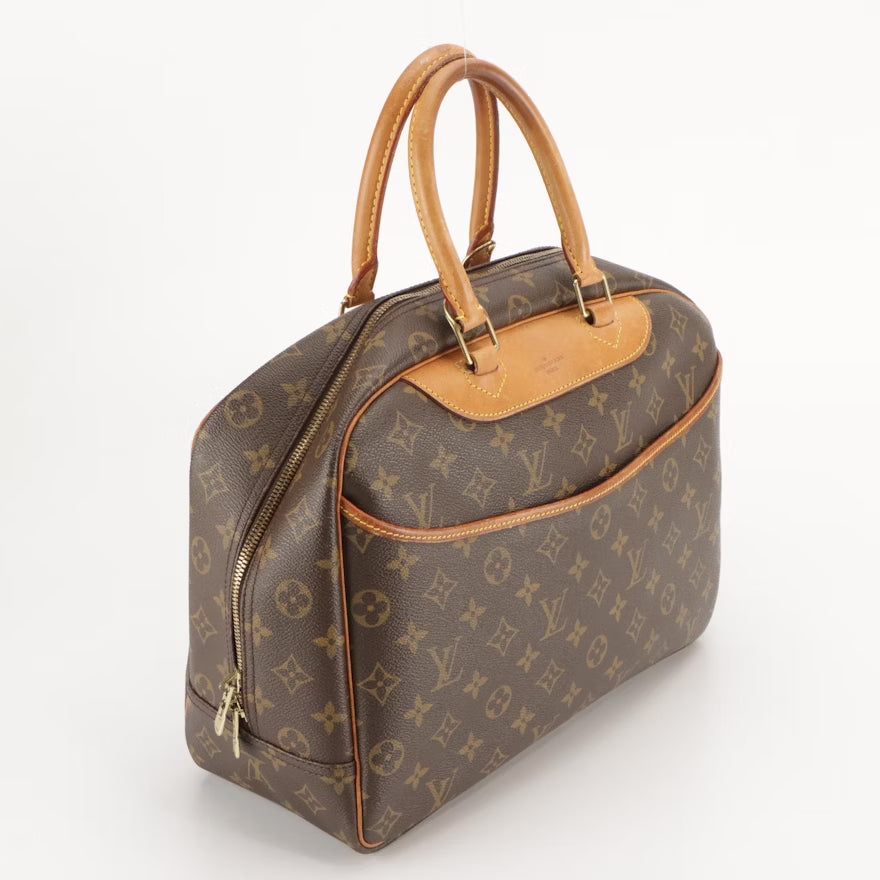 Louis Vuitton Deauville Handbag in Monogram Canvas and Vachetta Leather