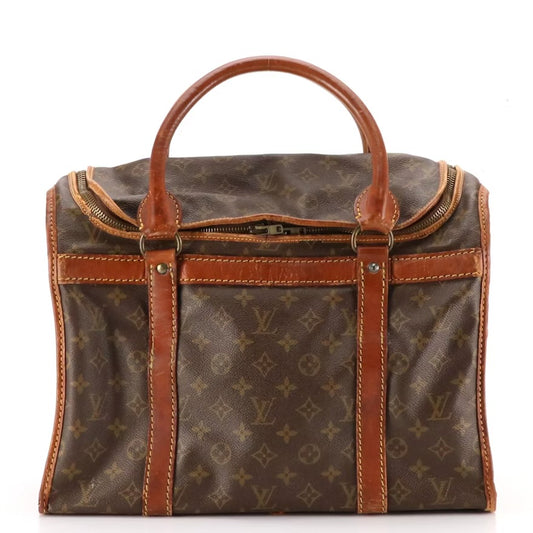 Louis Vuitton Sac Chien 40 Pet Carrier in Monogram Canvas and Vachetta Leather