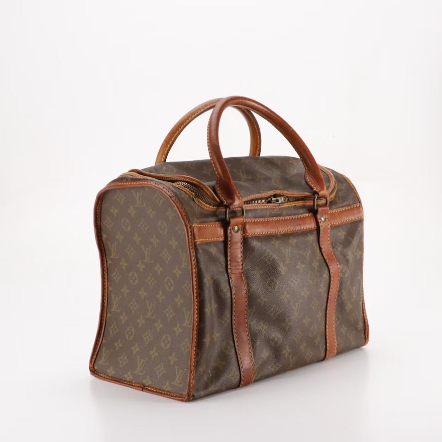 Louis Vuitton Sac Chien 40 Pet Carrier in Monogram Canvas and Vachetta Leather