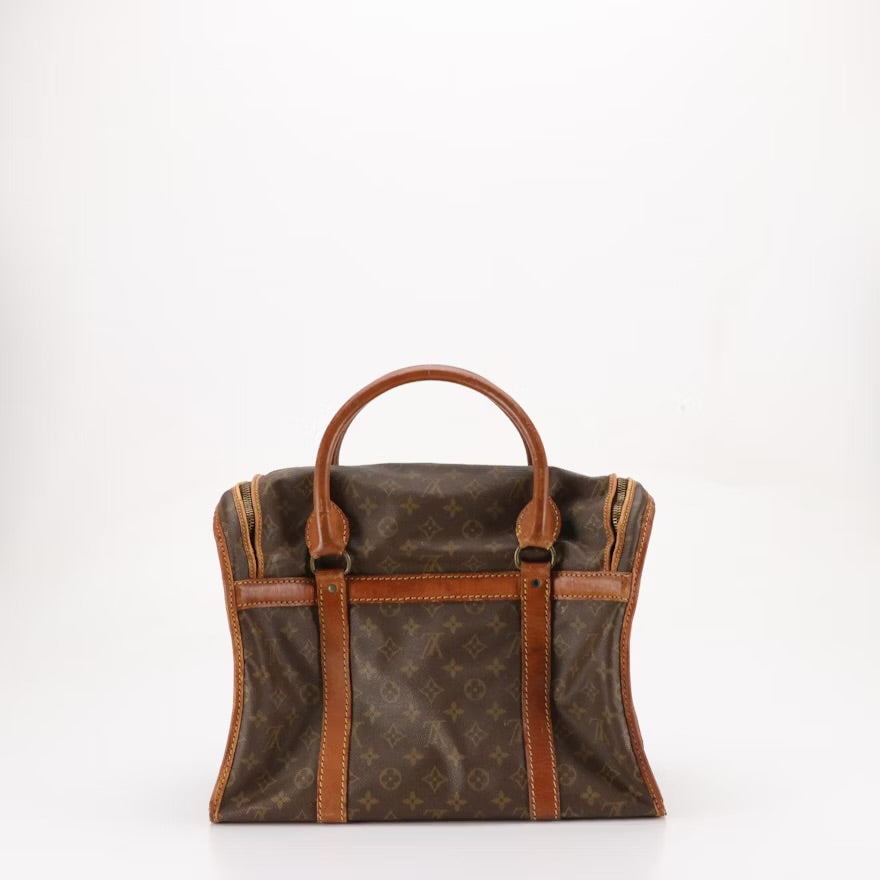 Louis Vuitton Sac Chien 40 Pet Carrier in Monogram Canvas and Vachetta Leather