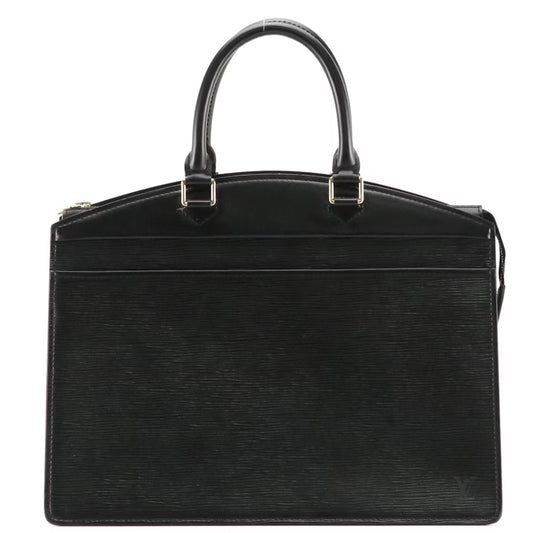 Louis Vuitton Riviera Handbag in Black Epi and Smooth Leather