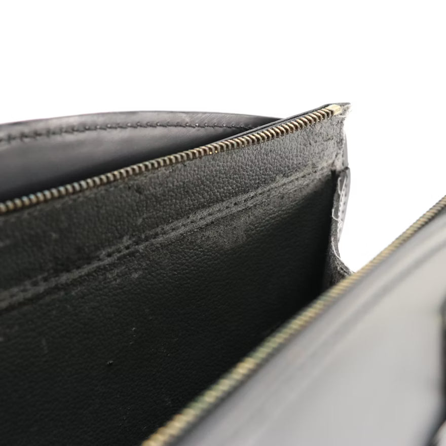 Louis Vuitton Riviera Handbag in Black Epi and Smooth Leather