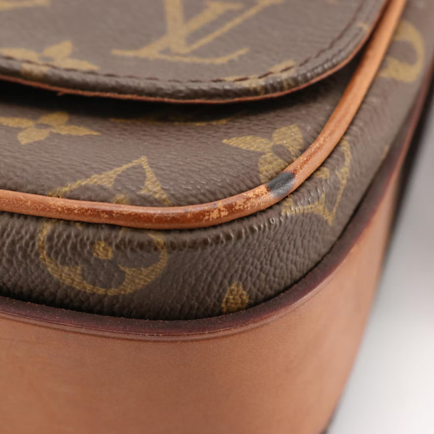 Louis Vuitton Cartouchière MM Bag in Monogram Canvas and Vachetta Leather