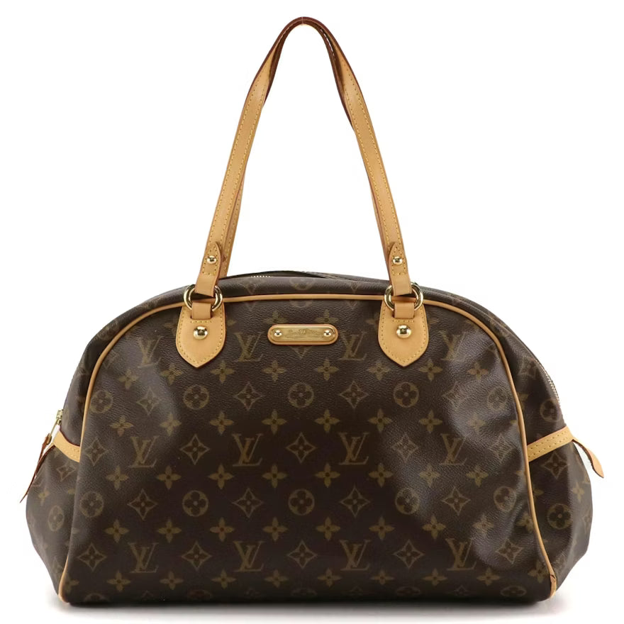 Louis Vuitton Montorgueil PM Bag in Monogram Canvas and Vachetta Leather